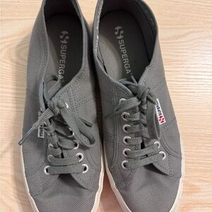 Superga Charcoal Lace-Up Sneakers